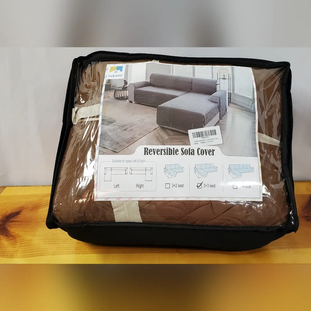 Sectional Couch Covers L Shape Couch Cover for Dogs, Reversible Sofa Slipcover